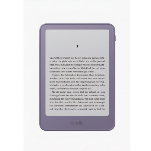E-Reader, Amazon Kindle 16GB, generatie noua, ecran 6 inch, mai subtire si mai usor, fara reclame, Mov