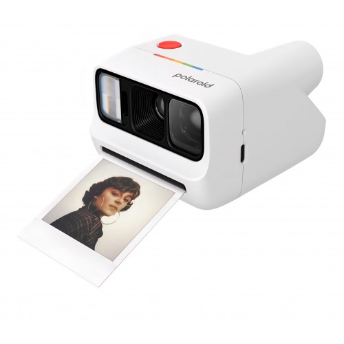 Aparat foto instant, Polaroid Go Gen 3, format compact, film color inclus pentru 16 fotografii, White
