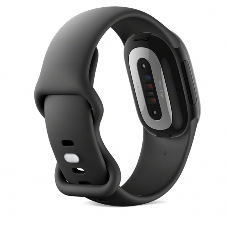 Bratara fitness, Google Fitbit Edge, monitorizare sanatate si activitate, analiza somnului, ecran elegant, incarcare rapida, compatibila Android si iOS, Matte Black