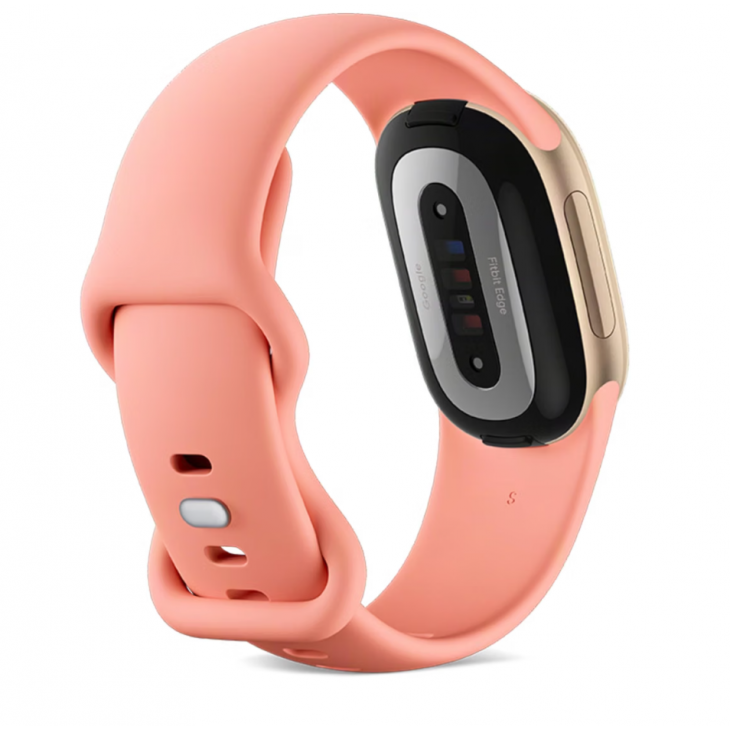 Bratara fitness, Google Fitbit Edge, monitorizare sanatate si activitate, analiza somnului, ecran elegant, incarcare rapida, compatibila Android si iOS, Champagne Gold