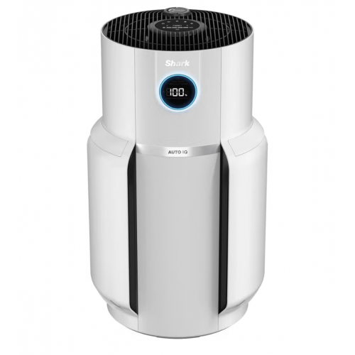 Purificator de aer, Shark NeverChange MAX HP300EU, acoperire pana la 130 m², filtru HEPA cu durata de pana la 5 ani, retine 99,97% din alergeni, mod automat Auto IQ, tehnologie Anti-Odour, indicator LED, White