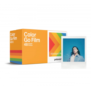Film foto instant, Polaroid Go Color Film x48, 48 fotografii color, format compact, rama alba, ISO 640