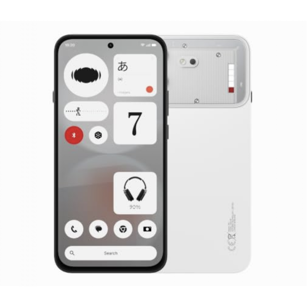 Telefon mobil Nothing Phone (4b), Dual SIM, 5G, 8GB RAM, 128GB, Alb