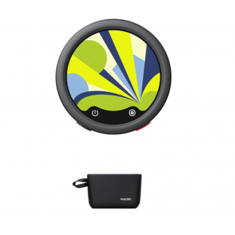 Microfon wireless, Insta360 Mic Transmitter, display E-Ink color de 1,22 inch, reducere AI a zgomotului, stocare extensibila microSD, inregistrare audio 32-bit float, Bluetooth 5.4, Black