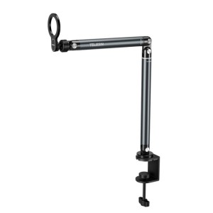 Suport de birou magnetic pentru filmari si vlogging, TELESIN P3-DS-02, prindere cu cleste, compatibil iPhone 16,15, 14, Samsung S25, Huawei, Honor