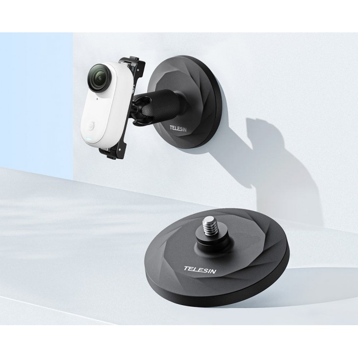Ventuza magnetica, TELESIN MAG-05, compatibila Insta360 GO3