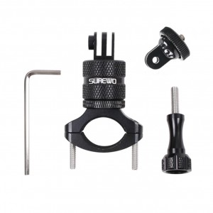 Suport montare camera pe ghidon, Surewo, rotativ, compatibil cu GoPro Hero 13, Insta 360 X4, DJI Action 5 Pro