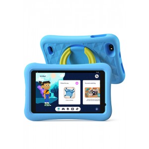 Tableta copii AOGO K8, ecran 8″ LCD, 32GB, 2GB RAM, WiFi, Android 13, control parental, jocuri si activitati educative, camera 5 MP, albastra