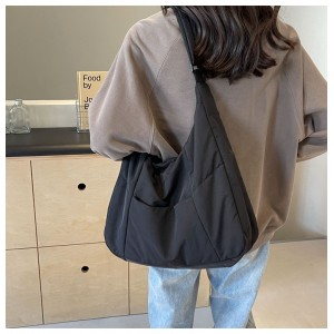 Geanta casual de umar, TAIKESEN LADY W-1, moderna, material textil, incapatoare, neagra