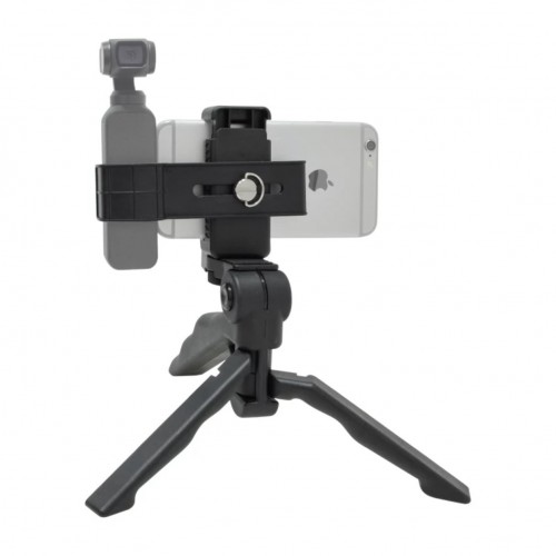 Sistem atasare DJI Osmo Pocket 2 la telefonul mobil 2 in 1 trepied si monopod, marca THD, culoarea negru