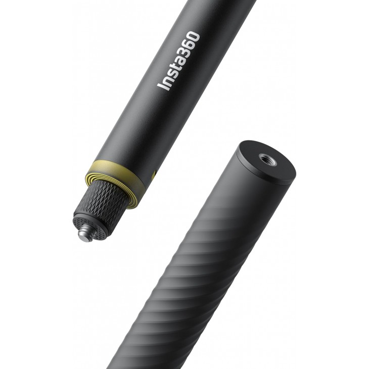 Selfie stick invizibil Insta360, 114 cm, compatibil camera 360, extensibil, negru, livrare 7-8 zile