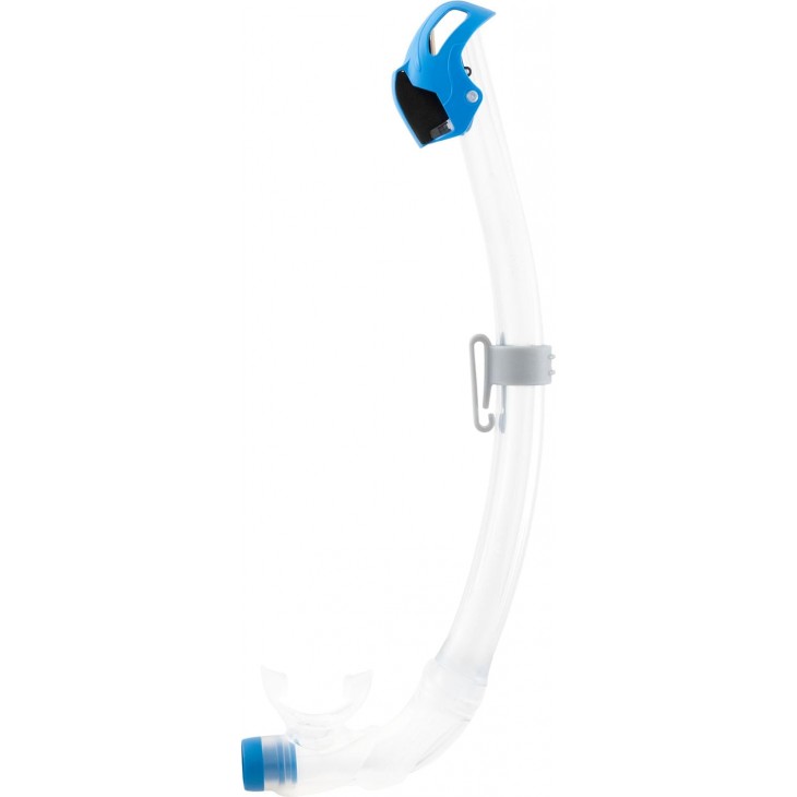 Masca snorkeling Cressi Big Eyes Seal Dry, adulti, lentile panoramice, silicon, snorkel dry, albastru si transparent, livrare 7-9 zile