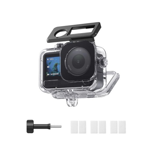 Carcasa subacvatica, Telesin, compatibila DJI Action 6, adancime maxima 60 metri, ultra-transparenta