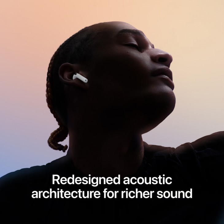 Casti wireless, Apple AirPods 5, In-Ear, carcasa cu incarcare wireless, conectare Bluetooth, Alb