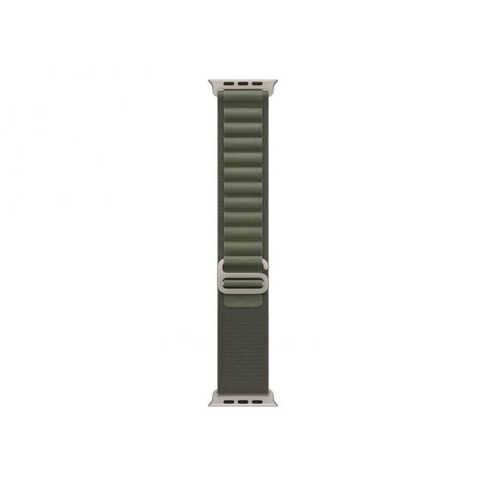 Curea THD Alpine Loop, compatibila Apple Watch Ultra2 49 mm, Apple Watch 45 mm seria 9, Apple Watch SE 44 mm, marime universala, culoarea verde