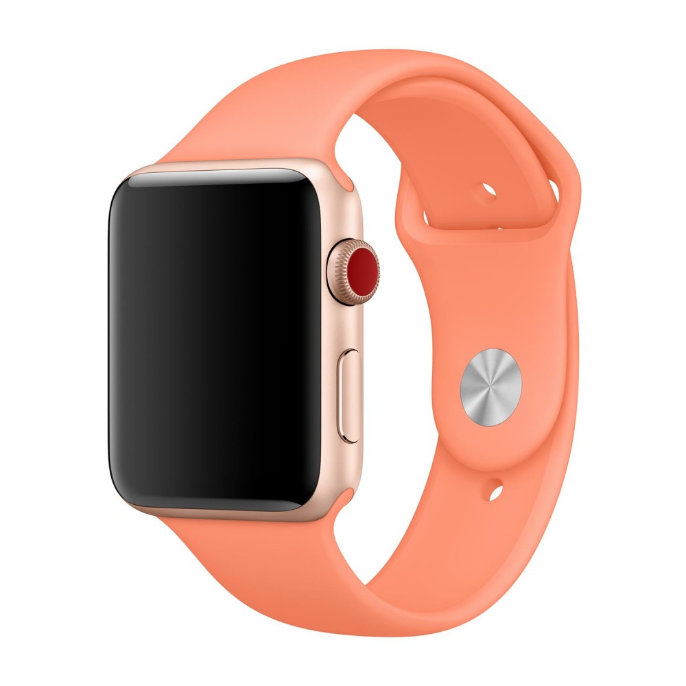 Curea silicon,THD, compatibila Apple Watch 42 mm seria 10, Apple Watch SE 40 mm, S/M, piersiciu