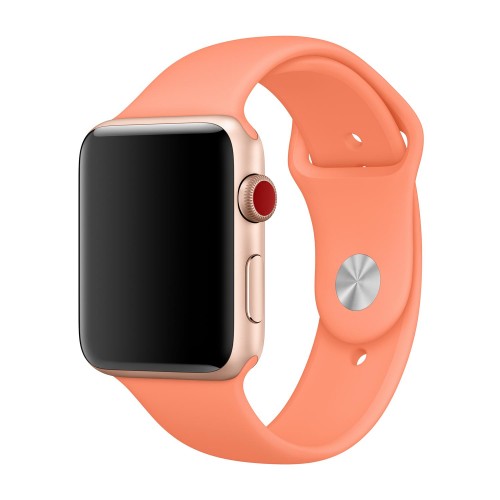 Curea silicon,THD, compatibila Apple Watch 42 mm seria 10, Apple Watch SE 40 mm, S/M, piersiciu