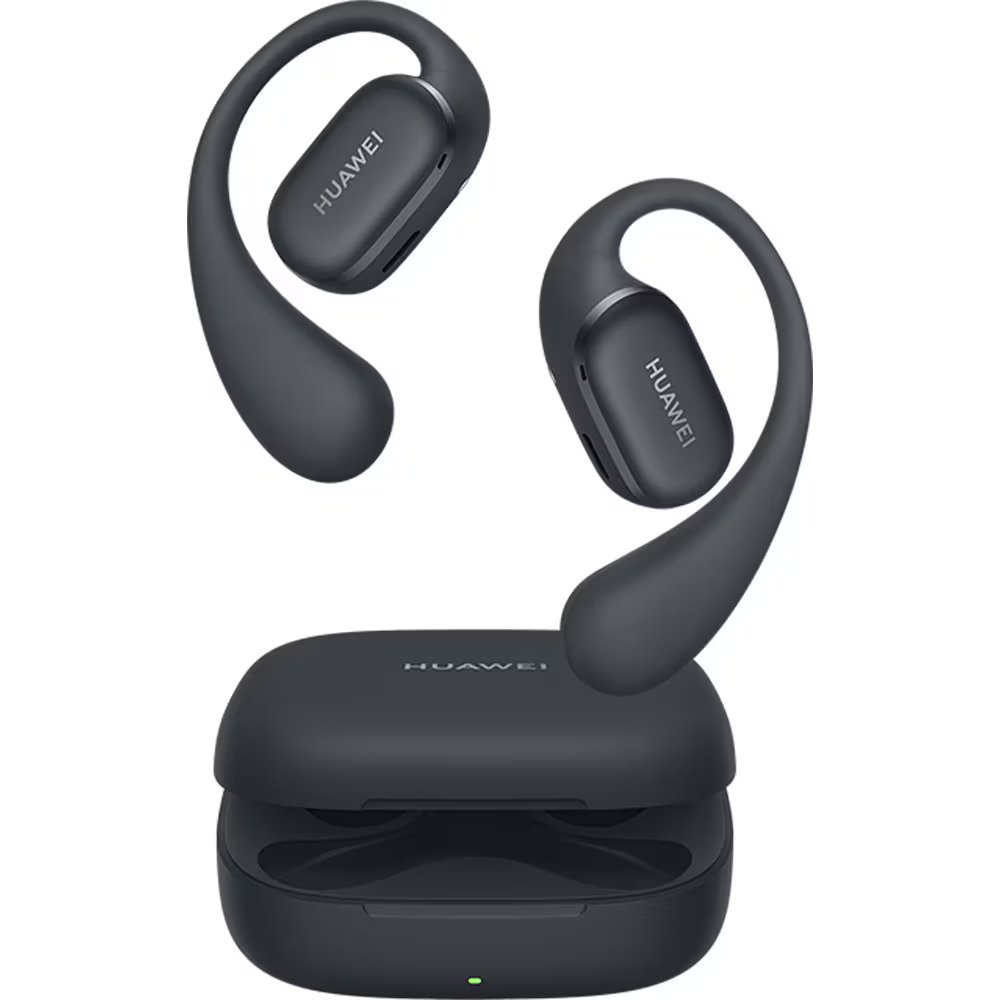 Casti Sport Open-Ear Huawei FreeArc, True Wireless, Bluetooth, AI Call Noise Cancellation, IP57, Negru