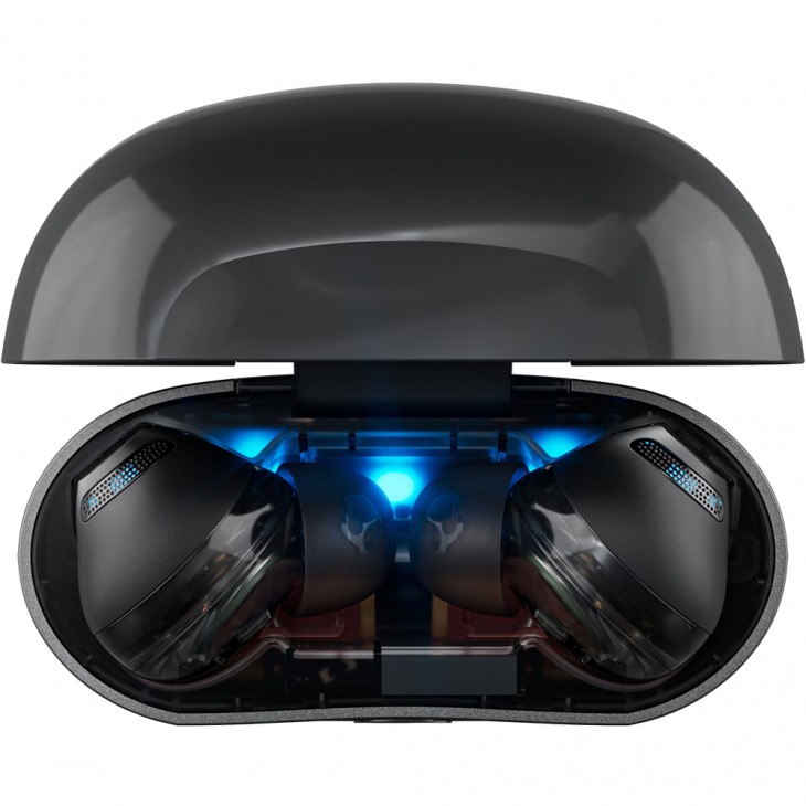 Casti SKULLCANDY Rail ANC S2IPW-P740, True Wireless, Bluetooth, In-Ear, Microfon, Noise Cancelling, Carcasa incarcare wireless, True Black