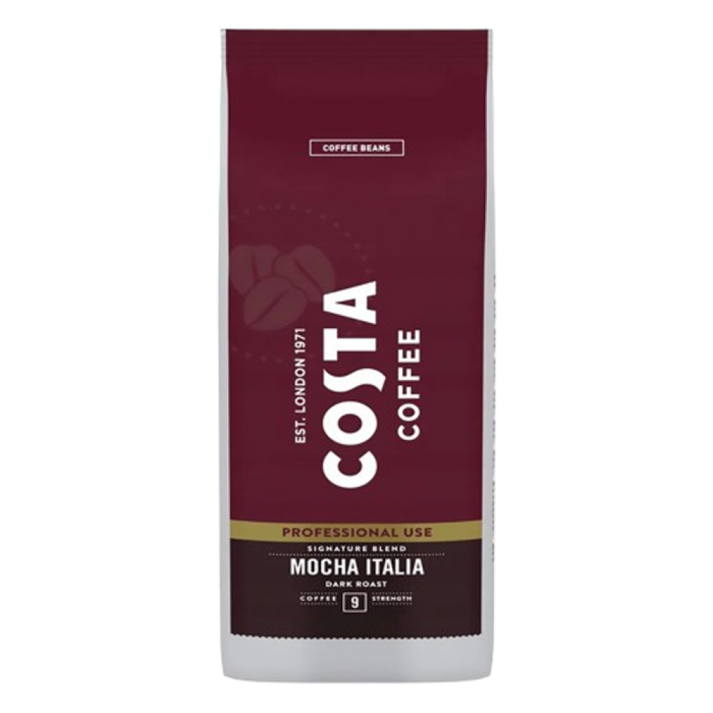 Cafea boabe Costa Professional Mocha Italia Dark Roast, 1Kg, intensitate 9, arabica & robusta, prajire intensa