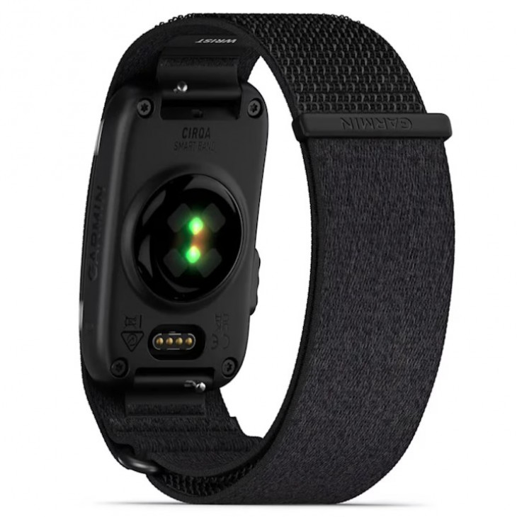 Bratara inteligenta Garmin CIRQA, tracker de sanatate si fitness fara ecran, Android /iOS,Black,L-XL, circumferinta mainii 145-200 mm