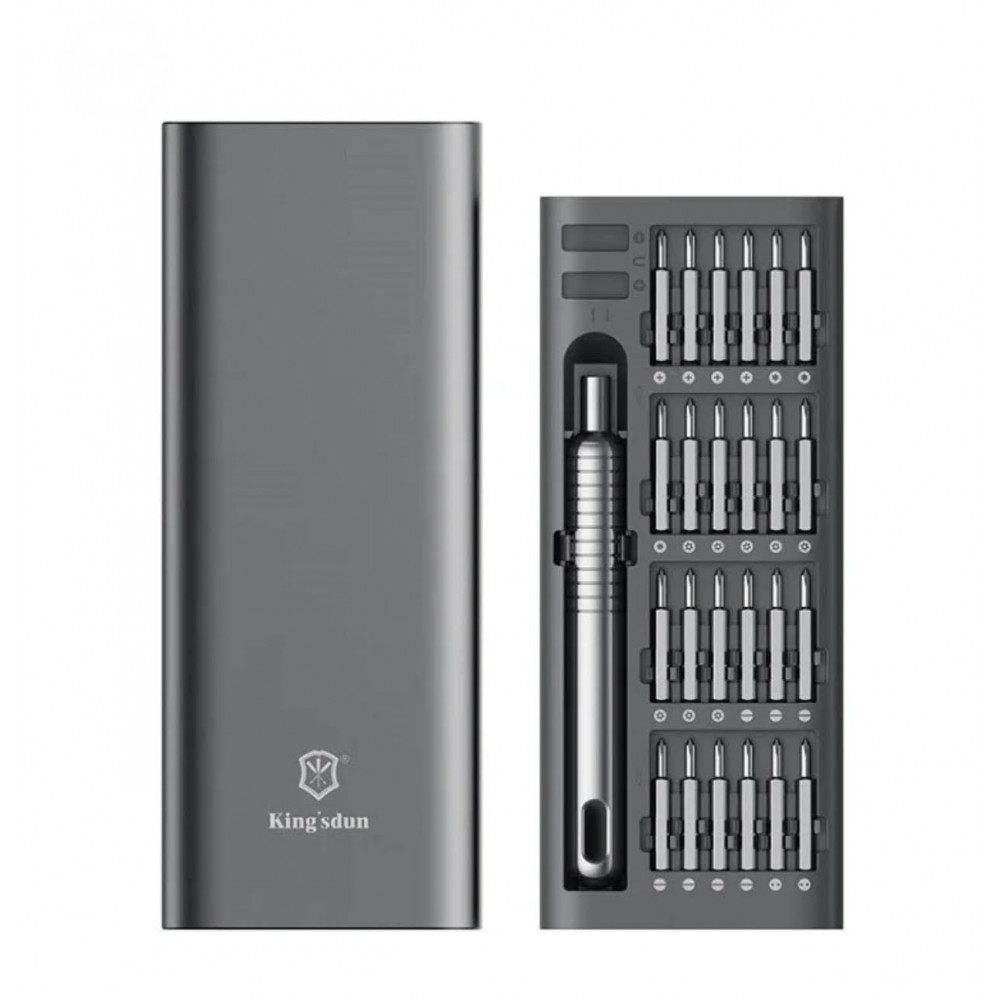 Surubelnita King’sdun KS-840117, set 51 in 1, magnetic, Gri