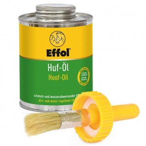 Ulei pentru copite Effol Hoof Oil cu pensulă, 475 ml – pentru elasticitate, rezistență și luciu intens, livrare 7-8 zile