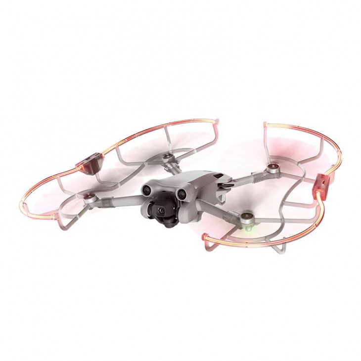 Sistem de protectie elice, STARTRC, lumina LED multicolora, compatibil cu drona DJI Mini 3 Pro, ultrausor