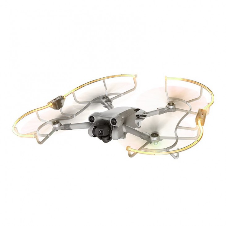 Sistem de protectie elice, STARTRC, lumina LED multicolora, compatibil cu drona DJI Mini 3 Pro, ultrausor