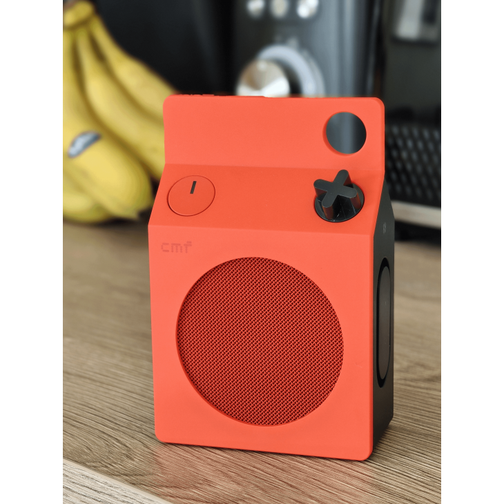 Boxa portabila Bluetooth, CMF Speaker S, 10 W RMS, Bluetooth 6.0, autonomie de pana la 18 ore, rezistenta la apa si praf IP68, USB-C, Orange