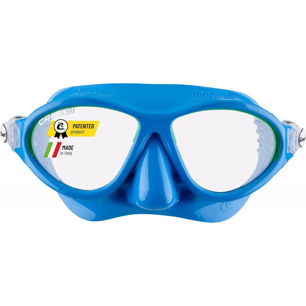 Masca snorkeling copii Cressi Moon Kid, 7-13 ani, marime universala, lentila panoramica, silicon, activitati acvatice, albastru, livrare 7-9 zile
