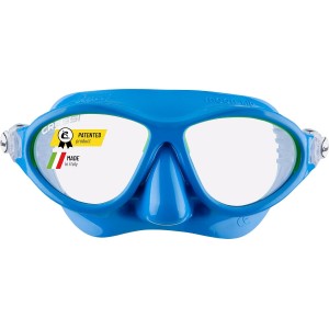 Masca snorkeling copii Cressi Moon Kid, 7-13 ani, marime universala, lentila panoramica, silicon, activitati acvatice, albastru, livrare 7-9 zile