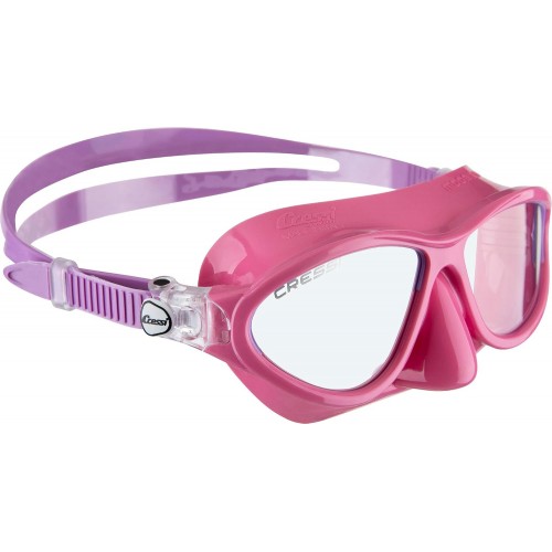 Masca snorkeling copii Cressi Moon Kid, 7-13 ani, marime universala, lentila panoramica, silicon, activitati acvatice, roz, livrare 7-9 zile