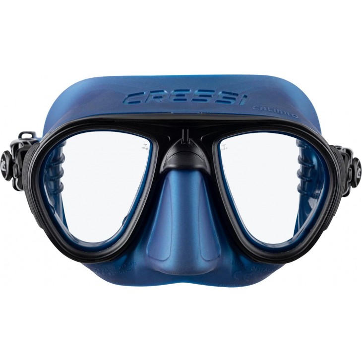 Set snorkeling Cressi Calibro + Corsica, masca Calibro si snorkel Corsica, adulti, silicon, lentila panoramica, adulti, albastru si negru, livrare 7-9 zile