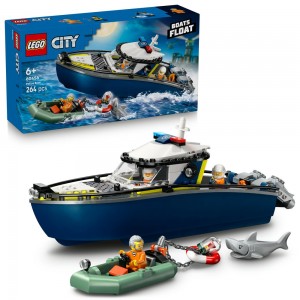 LEGO City: Urmarire cu barca de politie 60456, 6 ani+, 264 piese