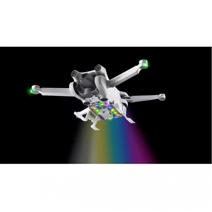 Tren de aterizare marca STARTRC, cu lumina LED in 4 culori, compatibil cu drona DJI Mini 3 Pro, pliabil