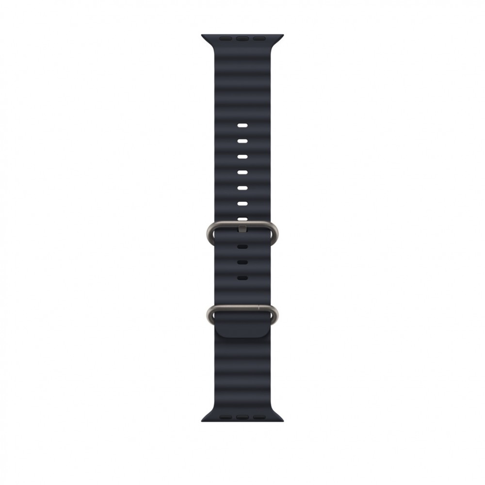 Curea smartwatch,THD, modelul Ocean, compatibila cu Apple Watch Ultra2 49 mm, Apple Watch 45 mm seria 9, Apple Watch SE 44 mm, marime universala, neagra
