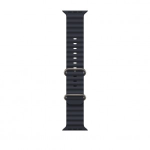 Curea smartwatch,THD, modelul Ocean, compatibila cu Apple Watch Ultra2 49 mm, Apple Watch 45 mm seria 9, Apple Watch SE 44 mm, marime universala, neagra