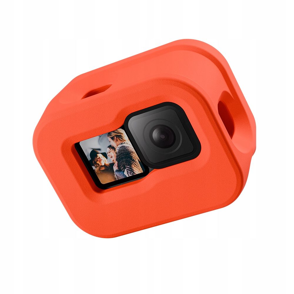 Husa plutitor, Telesin, compatibil camera sport GoPro Hero 13, GoPro Hero 12, 11,10, portocaliu