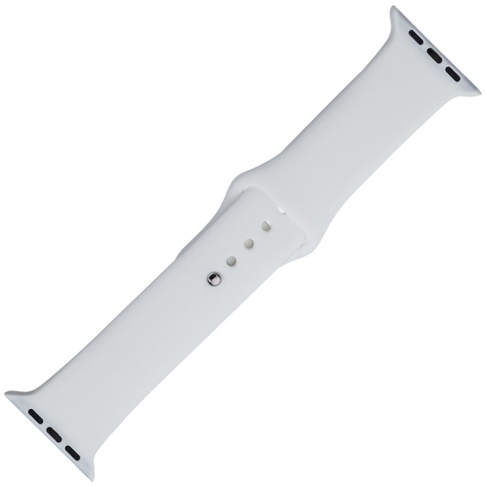 Curea silicon marca THD pentru Apple Watch 45 mm seria 7 si seria 8, marimea M/L, culoarea alba