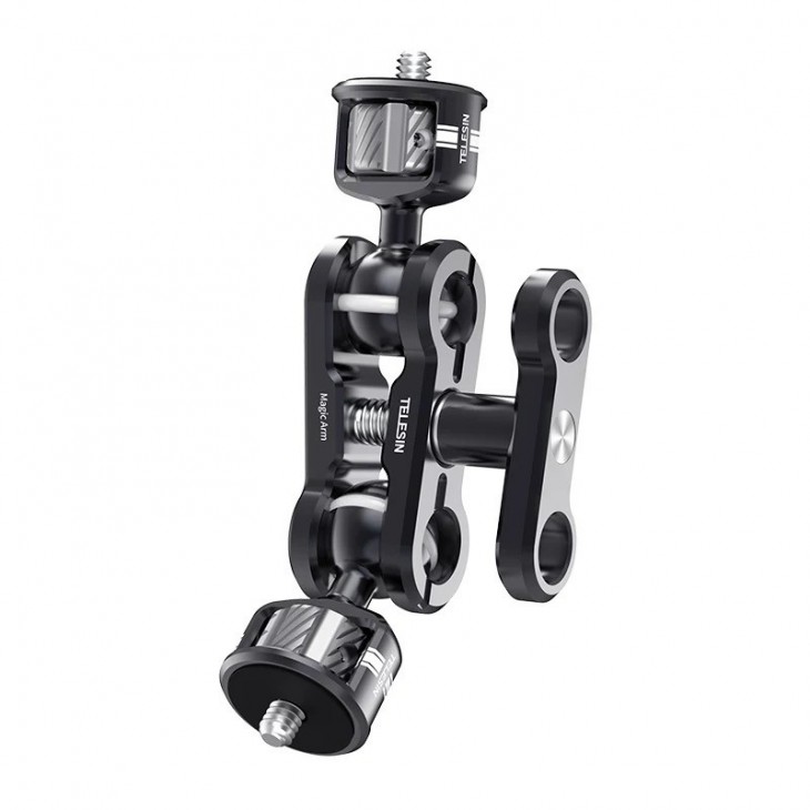 Brat articulat Telesin montare accesorii la camera foto DSLR, negru