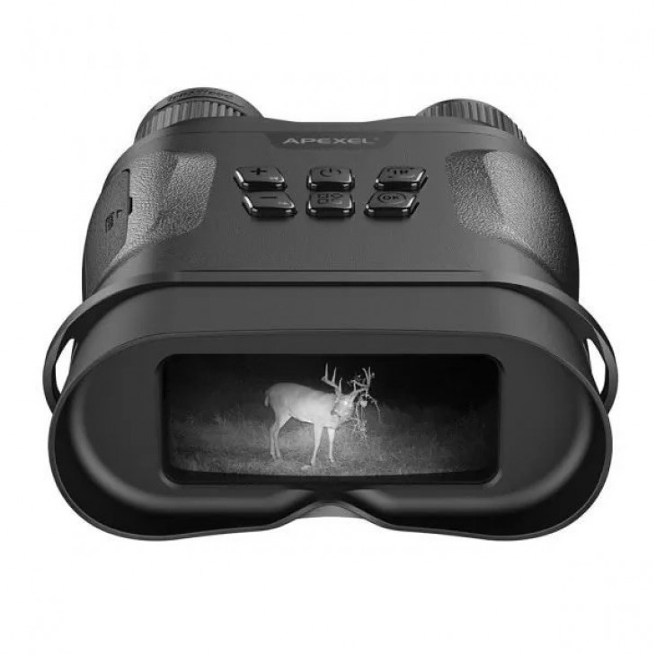 Binoclu cu vedere nocturna in infrarosu, Apexel NV001, camera video incorporta,1080p, negru