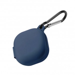 Husa pentru protectia castilor Samsung Galaxy Buds2, culoarea albastru denim, cu carlig de prindere