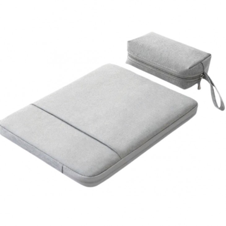 Mapa marca THD, protectie si transport laptop Apple Macbook Air (M2) 13.6 inch si Apple Macbook Air (M1) 13.3 inch, culoarea gri
