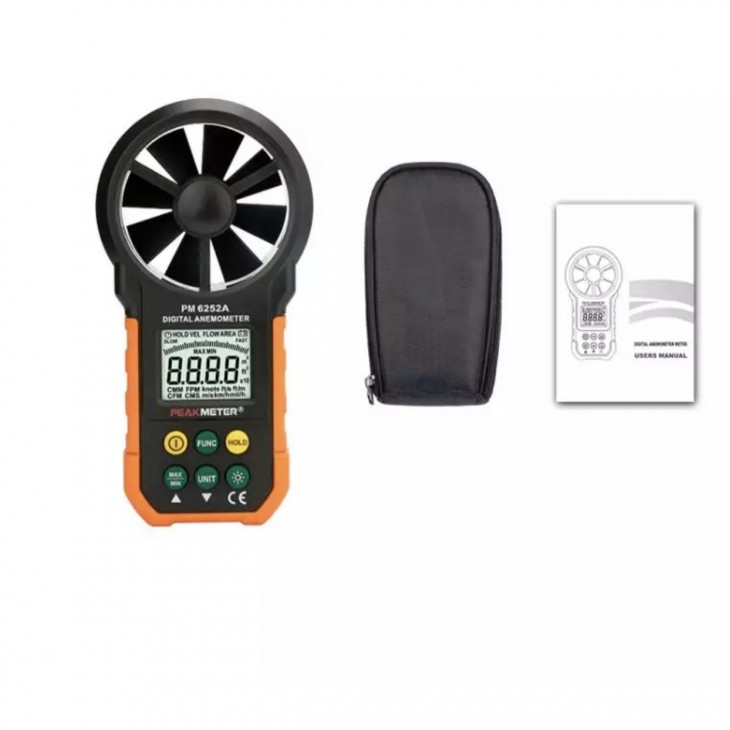 Anemometru profesional PEAKMETER PM6252A pentru masurarea vantului si a fluxului de aer