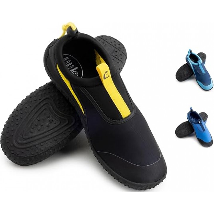 Pantofi de apa Cressi Coco, unisex, drenaj rapid, uscare rapida, talpa flexibila antiderapanta, inchidere elastica, clip pentru calcai, marimea EU 36-45
