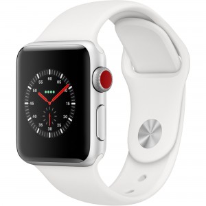 Curea alba silicon pentru Apple Watch 42/44 mm, marimea M/L, seriile 1,2,3,4,5,6,7,8