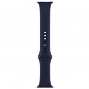 Curea silicon marca THD pentru Apple Watch 45 mm seria 7 si seria 8, marimea M/L, culoarea albastru abyss blue