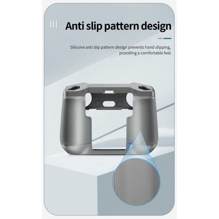 Protectie silicon, STARTRC pentru telecomanda DJI RC 2, antipraf si antisoc, gri