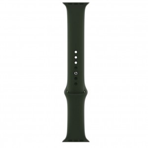 Curea silicon marca THD pentru Apple Watch 45 mm seria 7 si seria 8, marimea M/L, culoarea verde inchis clover